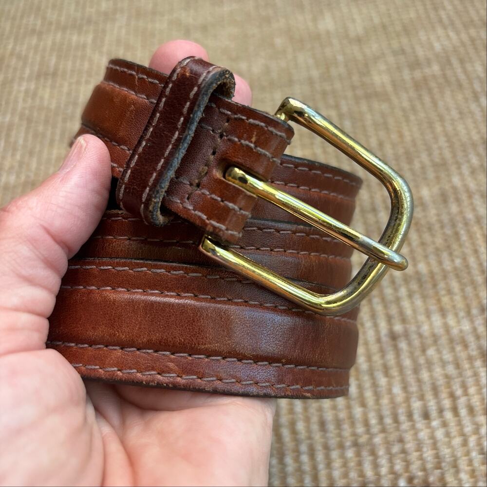 🤎 Buxton Oil Tanned Harness Leather Belt | Size 36 | Tan Brown
